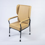 High Backed Chair with Wings (Cream)