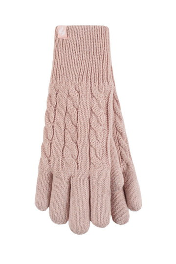 Ladies Heat Holders Willow Gloves - Pink