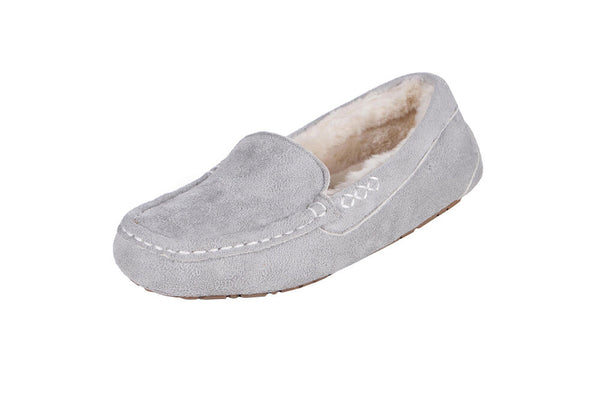 Ladies Heat Holders Slippers - Grey