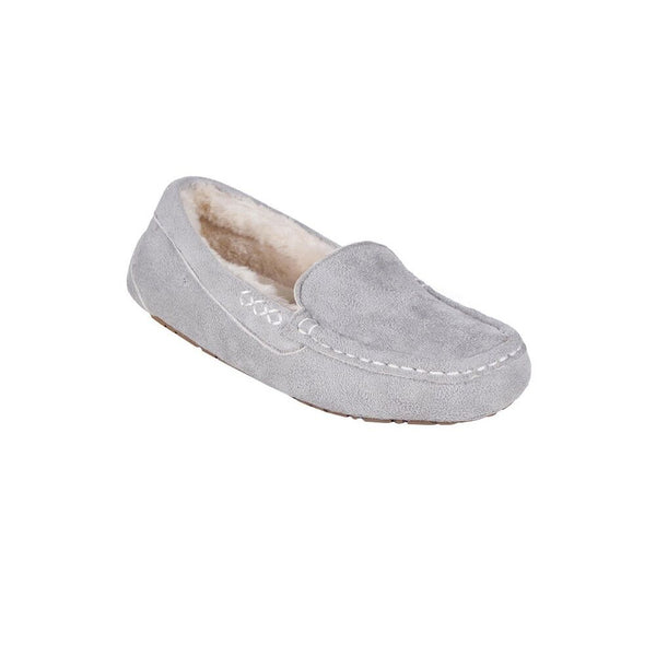 Ladies Heat Holders Slippers - Grey